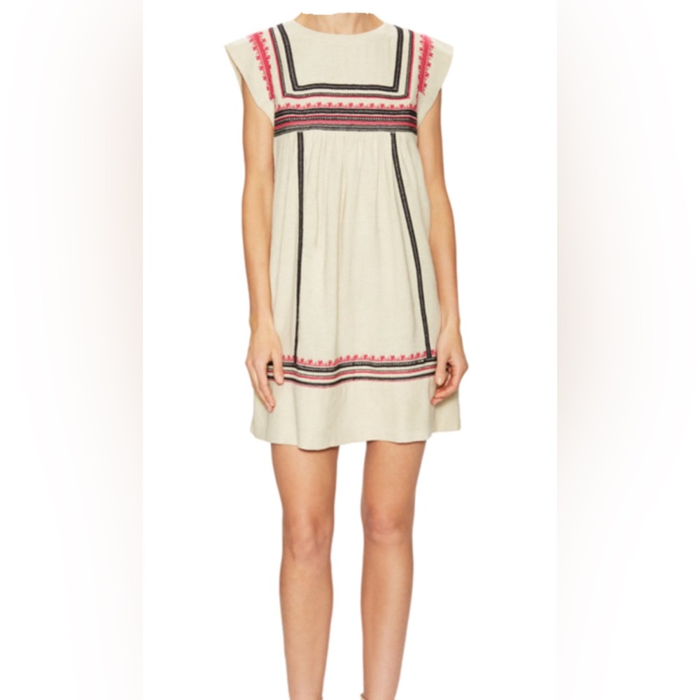 Rebecca Minkoff Meads Silk Embroidered A Line Dress EUC Size M